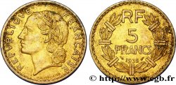 5 francs Lavrillier, bronze-aluminium 1939  F.337/3 TTB45