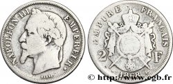 2 francs Napoléon III, tête laurée 1868 Strasbourg F.263/9