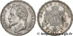 5 francs Napoléon III, tête laurée 1867 Paris F.331/10