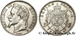 5 francs Napoléon III, tête laurée 1868 Paris F.331/12