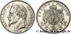 5 francs Napoléon III, tête laurée 1868 Strasbourg F.331/13