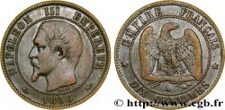 Dix centimes Napoléon III, tête nue 1856 Paris F.133/34 TB35