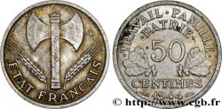 50 centimes Francisque, légère 1944  F.196/4 TTB48