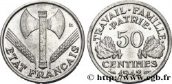 50 centimes Francisque, lourde 1942  F.195/3 SPL63