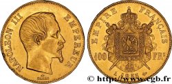 100 francs or Napoléon III, tête nue 1855 Paris F.550/1