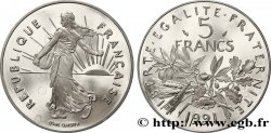 5 francs Semeuse, nickel, BE (Belle Épreuve) 1991 Pessac F.341/23 var.