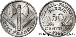 50 centimes Francisque, légère 1944 Castelsarrasin F.196/6 SPL64