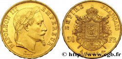 50 francs or Napoléon III, tête laurée 1866 Paris F.548/6 SUP60
