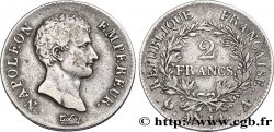 2 francs Napoléon Empereur, Calendrier révolutionnaire 1805 Paris F.251/27 TB35