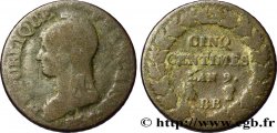 Cinq centimes Dupré, grand module 1801 Strasbourg F.115/154 B10