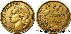 20 francs Georges Guiraud, 3 faucilles 1950 Beaumont-Le-Roger F.401/2 TTB45