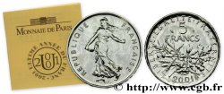 Brillant Universel argent 5 francs Semeuse 2001 Paris F5.1206 1