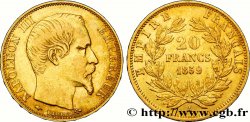 20 francs or Napoléon III, tête nue 1859 Paris F.531/15