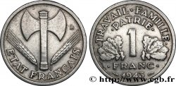 1 franc Francisque, lourde 1943 Paris F.222/4