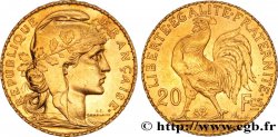 20 francs or Coq, Liberté Égalité Fraternité 1911 Paris F.535/5