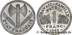 Essai de 1 franc Francisque, légère 1942 Paris F.223/1