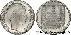Concours de 5 francs, essai de Turin en nickel, poids 6 g 1929 Paris GEM.140 2