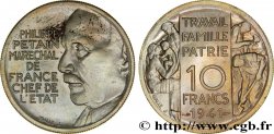Essai de 10 francs Pétain en bronze-nickel par Galle 1941 Paris GEM.176 2