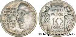 Essai de 10 francs Pétain en aluminium par Galle 1941 Paris VG.5570 