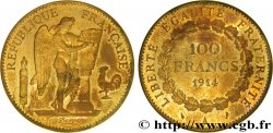 Essai en bronze-aluminium de 100 francs or Génie, tranche lisse 1914 Paris GEM.278 3