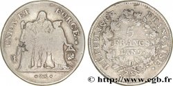 5 francs Union et Force, Union serré, avec glands intérieurs et gland extérieur 1801 Bayonne F.288/163 TB28