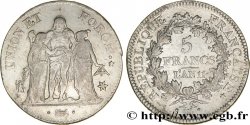5 francs Union et Force, Union serré, seulement glands intérieurs 1803 Marseille F.288/196 TTB40