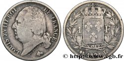 1 franc Louis XVIII 1824 Bayonne F.206/62 TB25