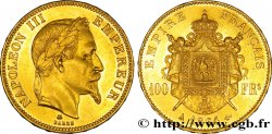 100 francs or Napoléon III, tête laurée 1864 Paris F.551/4 TTB50