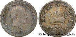 10 soldi Napoléon Empereur et Roi d’Italie 1808 Milan M.270 