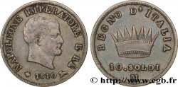 10 soldi Napoléon Empereur et Roi d’Italie 1810 Milan M.272 