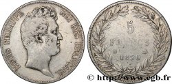 5 francs type Tiolier sans le I, tranche en creux 1830 Lyon F.313/3