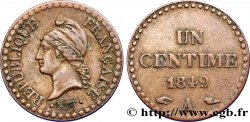 Un centime Dupré, IIe République 1849 Paris F.101/3