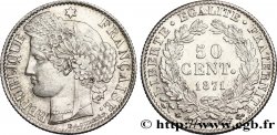 50 centimes Cérès, IIIe République 1871 Paris F.189/1