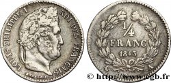 1/4 franc Louis-Philippe 1843 Paris F.166/93