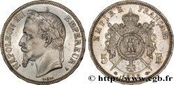 5 francs Napoléon III, tête laurée 1868 Paris F.331/12