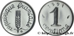 1 centime Épi, BU (Brillant Universel), frappe médaille 1991 Pessac F.106/49 FDC70