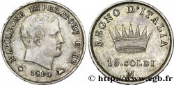 15 soldi Napoléon Empereur et Roi d’Italie 1814 Milan M.268 