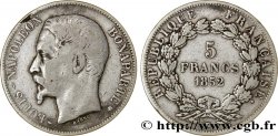 5 francs Louis-Napoléon 1852 Strasbourg F.329/3