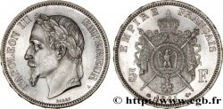 5 francs Napoléon III, tête laurée, petit A 1861 Paris F.331/1