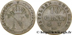 10 cent. à l N couronnée 1810 Nantes F.130/24 TB35