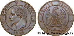 Dix centimes Napoléon III, tête laurée 1862 Bordeaux F.134/9
