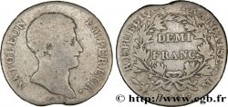 Demi-franc Napoléon Empereur, Calendrier grégorien 1807 Toulouse F.175/9