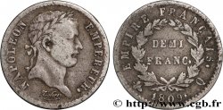 Demi-franc Napoléon Ier tête laurée, Empire français 1809 Perpignan F.178/7 TB