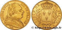 20 francs or Louis XVIII, buste habillé 1815 Paris F.517/10