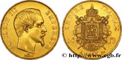 50 francs or Napoléon III, tête nue 1855 Paris F.547/1