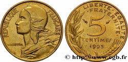 5 centimes Marianne, 4 plis 1993 Pessac F.125/33