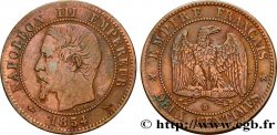 Deux centimes Napoléon III, tête nue 1854 Rouen F.107/10 TTB40