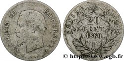 20 centimes Napoléon III, tête nue 1860 Strasbourg F.148/16