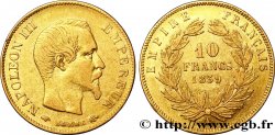 10 francs or Napoléon III, tête nue, grand module 1859 Paris F.506/7