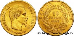 10 francs or Napoléon III, tête nue, grand module 1859 Strasbourg F.506/8